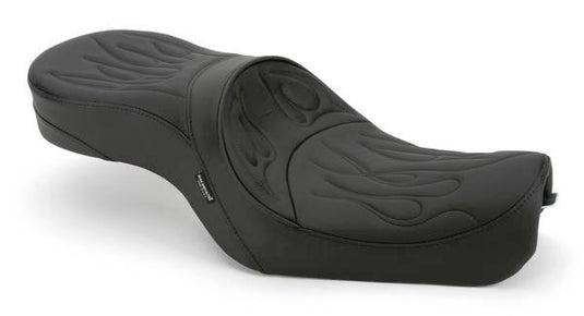 Drag Specialties 0804-0260 Low-Profile Touring Seat - Flame Stitching