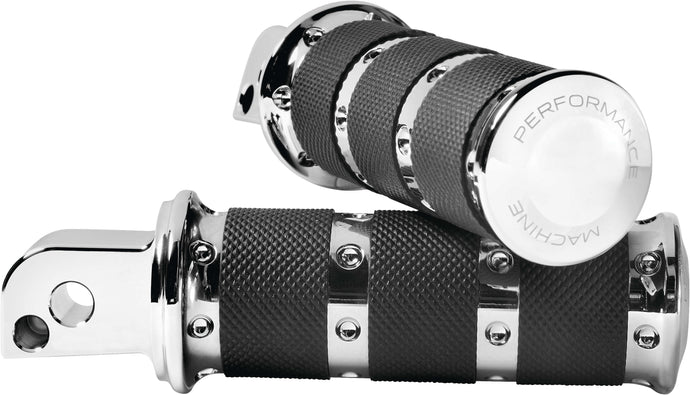 Performance Machine 0035-1249M-CH XLS Footpegs - Passenger - Chrome