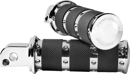 Performance Machine 0035-1249M-CH XLS Footpegs - Passenger - Chrome