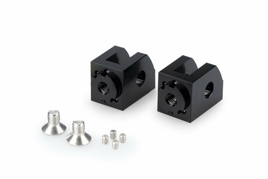Puig 21415N Rider Adjustable Footpeg Adaptor - Black