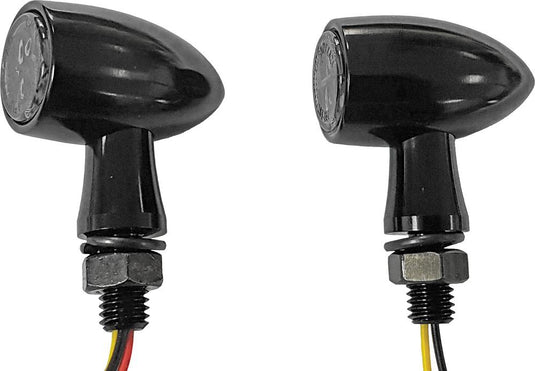 Harddrive 161180 LED Turn Signal - Black Housing - Amber LED with Clear Lens