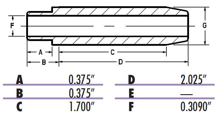 Load image into Gallery viewer, Kibblewhite Precision 20-4322 Bronze Intake/Exhaust Valve Guide (+.002in)
