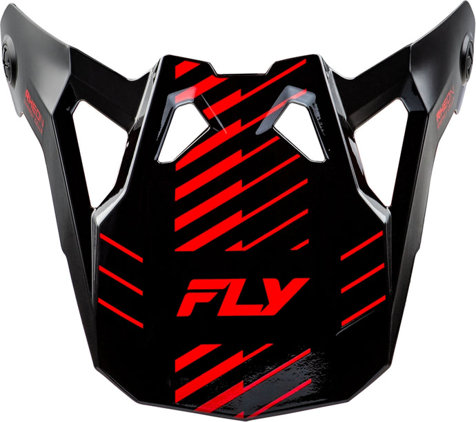 Fly Racing Visor for Fly Formula CP Slice Helmet - Gray/Red/Black - Md-2XL