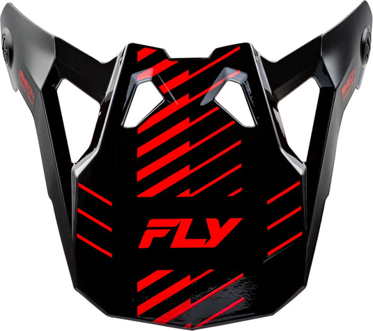 Fly Racing Visor for Fly Formula CP Slice Helmet - Gray/Red/Black - Md-2XL