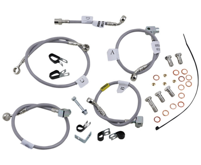 Galfer Brakes FK003D716-5-OLD Stainless Steel Front/Rear Hydraulic Brake Line Kit