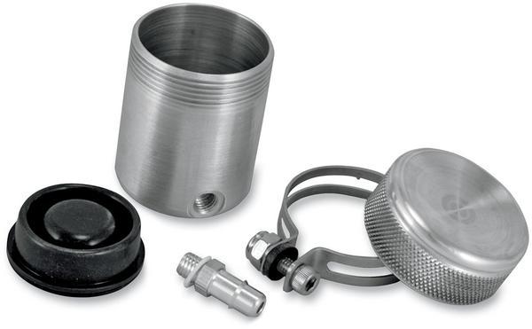 Todds Cycle UR-3 Reservoir for Most OEM and Aftermarket Hand Controls with Remote Reservoir - Raw