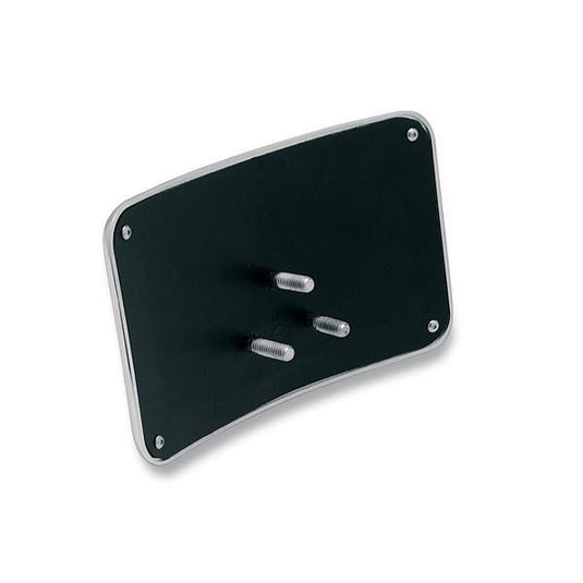 Drag Specialties 7807-0114 Three-Bolt Style Small Radius License Plate Mount - Chrome