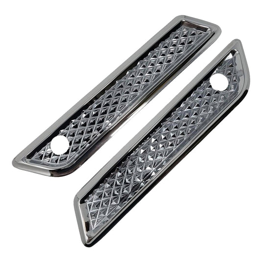 Covingtons C3010-C Saddlebag Hinge Covers - Diamondback - Chrome