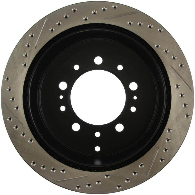 Load image into Gallery viewer, Stoptech 127.44157L ST Slot &amp; Drill Brake Rotors

