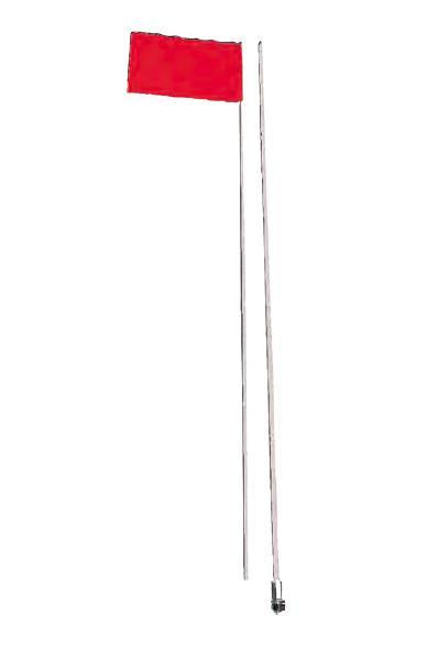 Safety Flag #6B 2-Piece Straight Mount Fiber Flag Pole - 9ft.