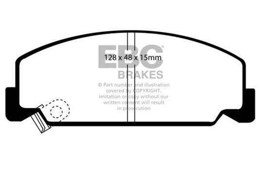 Ebc DP4911R EBC Yellowstuff Brake Pad Sets