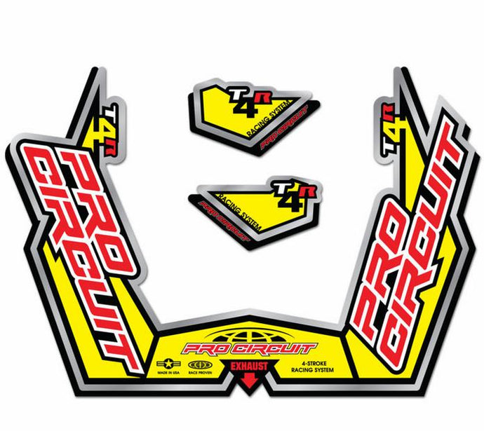 Pro Circuit DC09T4GPR T-4R Exhaust Decal Kit