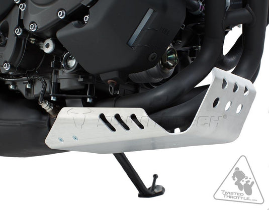 Sw-Motech MSS.06.599.10000/S Aluminum Engine Guard Skid Plate for Yamaha XSR900, FZ-09, & FJ-09 - Silver
