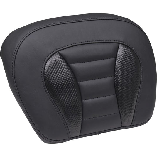 Mustang 88405 Touring Deluxe Chopped Tour-Pak Pad - Black/Black Stitching