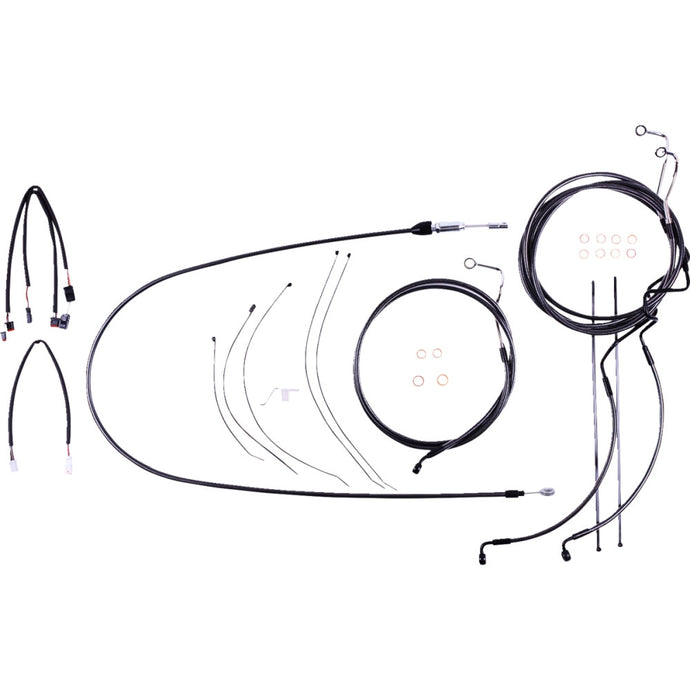 Magnum 4871223 Black Pearl Handlebar Installation Kit for 18in-20in. Ape