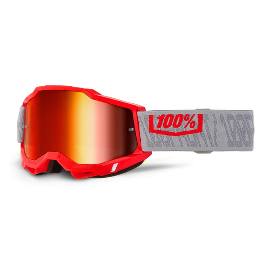 100% Accuri 2 Goggles (One Size Fits Most, Gatorback / Red Mirror Lens)