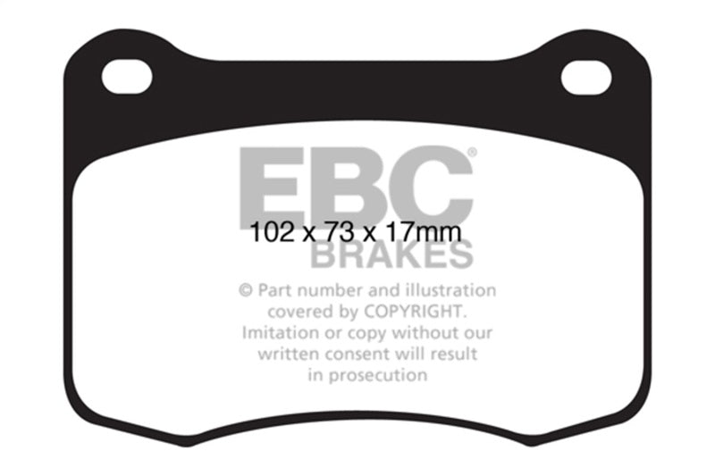 Load image into Gallery viewer, Ebc DP41820R EBC Yellowstuff Brake Pad Sets
