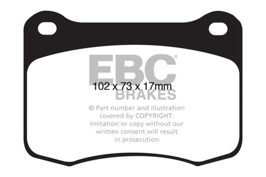 Ebc DP41820R EBC Yellowstuff Brake Pad Sets