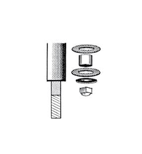 Emgo 20-34850 Mirror Stem Mounting - 7in. Harley Long