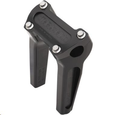 Thrashin Supply Company TSC-6000-1 Straight Handlebar Riser Kit without Gauge Cutout - 6in. - Anodized Black