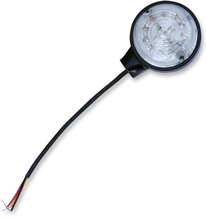 Burly Brand B13-2502B LED Turn Signal - Handlebar Mount w/ Clear Lens (Flashes Amber)