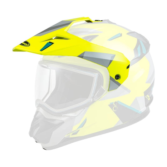 G-Max Visor with Screws for GM-11S Ripcord Helmets - Hi-Vis/Grey/Blue
