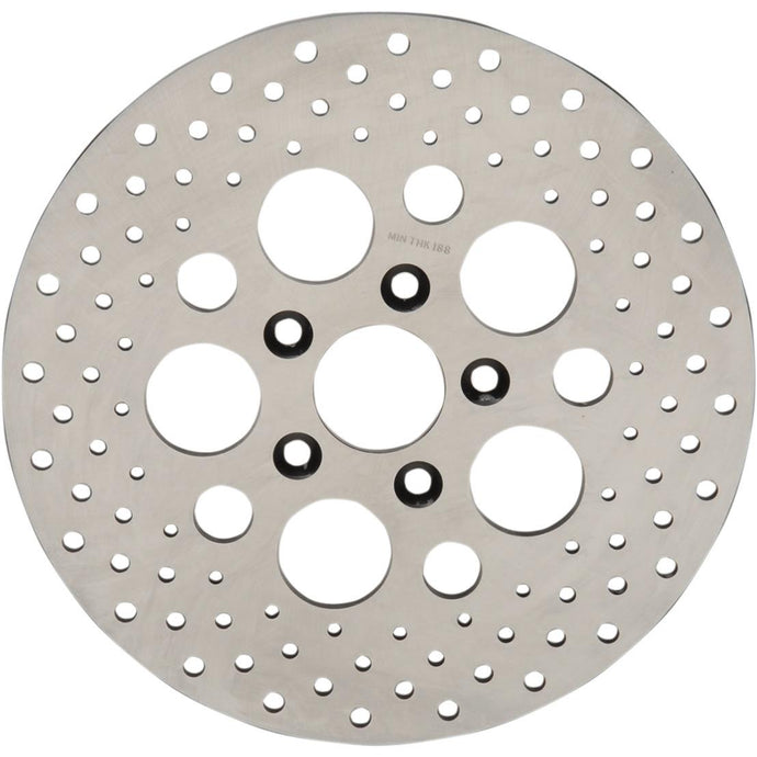Drag Specialties 1710-1908 Stainless Steel Drilled Brake Rotor