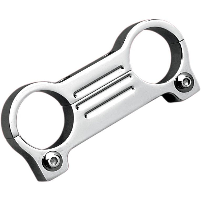 Accutronix GM101-C Gauge Mount Adapter for 1 1/4in. T-Bar Handlebars - Chrome