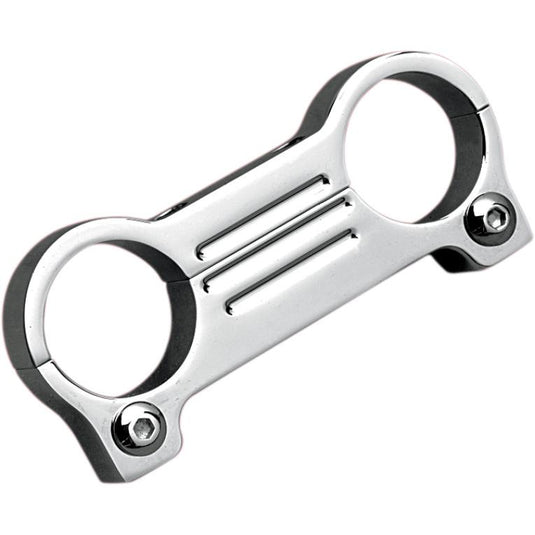 Accutronix GM101-C Gauge Mount Adapter for 1 1/4in. T-Bar Handlebars - Chrome