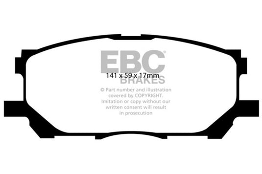 Ebc DP41681R EBC Yellowstuff Brake Pad Sets