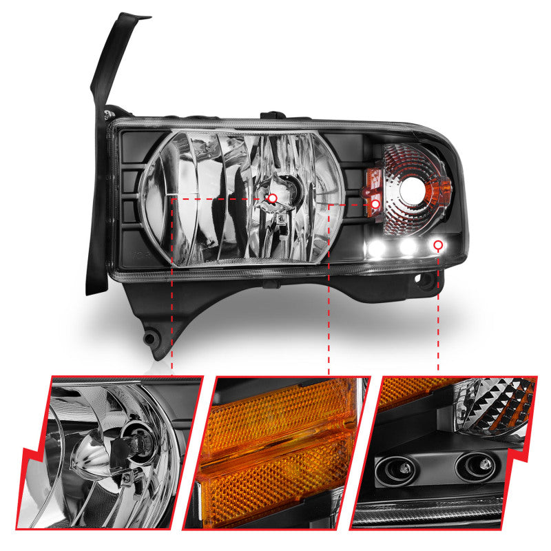 Load image into Gallery viewer, Anzo 111205 ANZ Crystal Headlights
