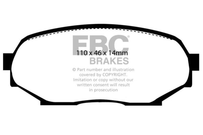 Ebc DP4802R EBC Yellowstuff Brake Pad Sets