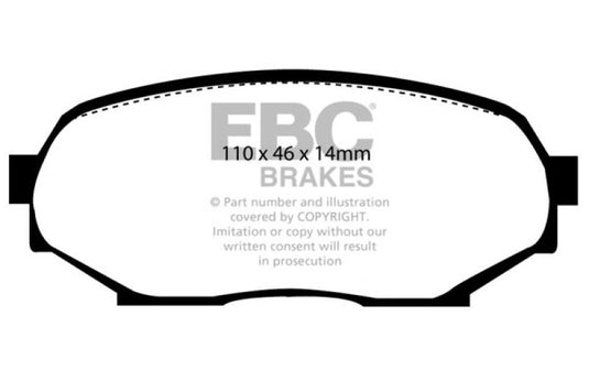 Ebc DP4802R EBC Yellowstuff Brake Pad Sets