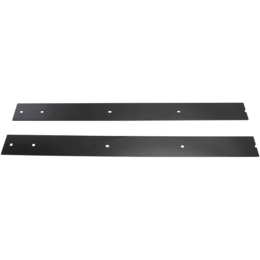 Moose Utility 2571PFMTBLK Heavy-Duty Blade Steel Wear Bar - 72in. (2 Pcs) - Matte Black