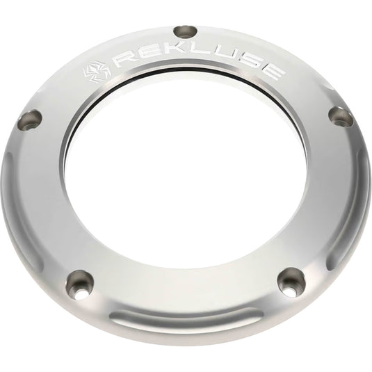 Rekluse RMS-0515037 Clear Derby Cover - Silver Anodized