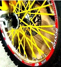 Bykas SN-Y Spoke Wraps - Neon Yellow