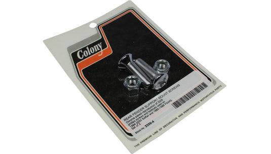 Colony 3356-4 Rear Fender Support Mounting Screws And Nut - Chrome-Plated