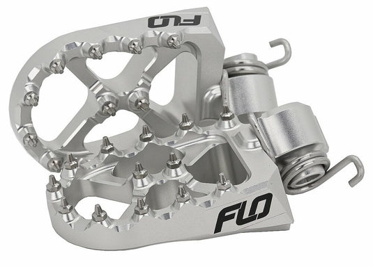 Flo Motorsports LOW-795-2S Pro Series Footpegs - Silver