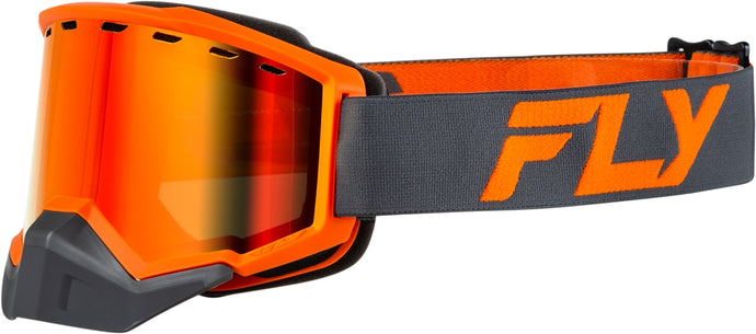 Charcoal/Orange / Red Mirror/Amber Lens