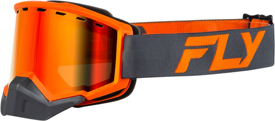 Charcoal/Orange / Red Mirror/Amber Lens