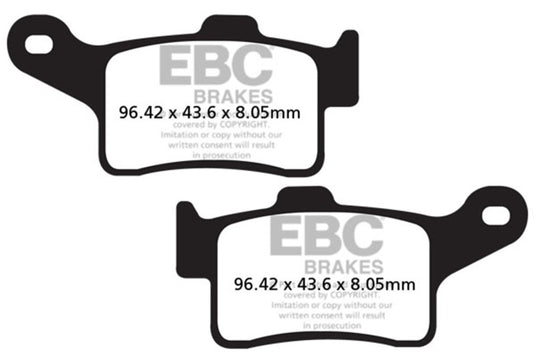 Ebc Powersports FA631HH EBC HH Sintered Brake Pads