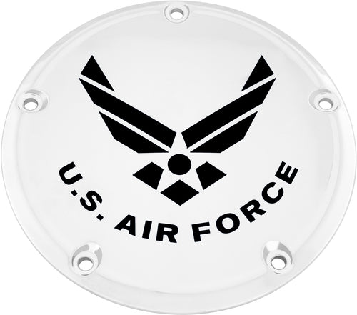 Custom Engraving Ltd AIRF04-46 Patriotic Derby Cover - Air Force - Chrome