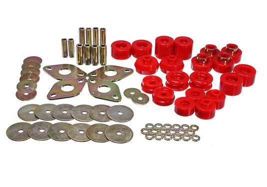 Energy Suspension 8.4110R ES Body Mounts - Red