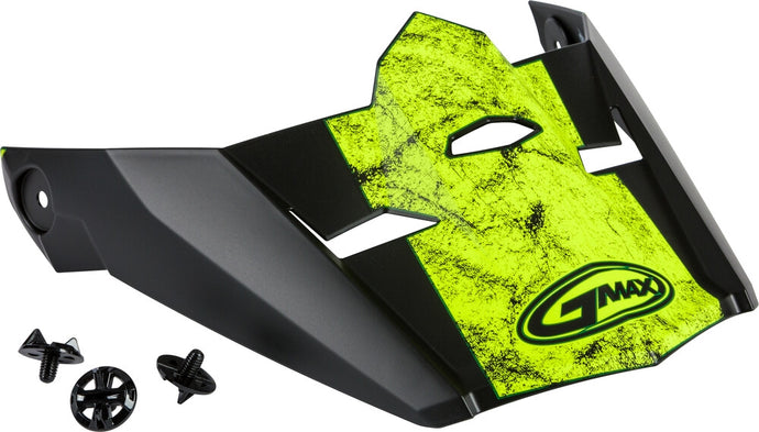 G-Max Visor with Screws for MX-46 Dominant Helmets - Matte Black/Hi-Vis - XS-Sm