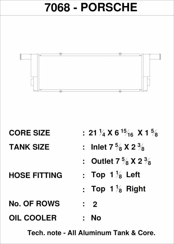 Load image into Gallery viewer, Csf 7068 CSF Radiators - Aluminum
