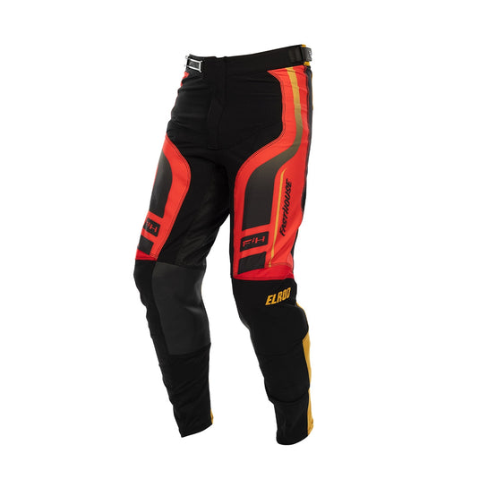 Fasthouse Elrod React Youth Pants (28, Racing Red/Black)
