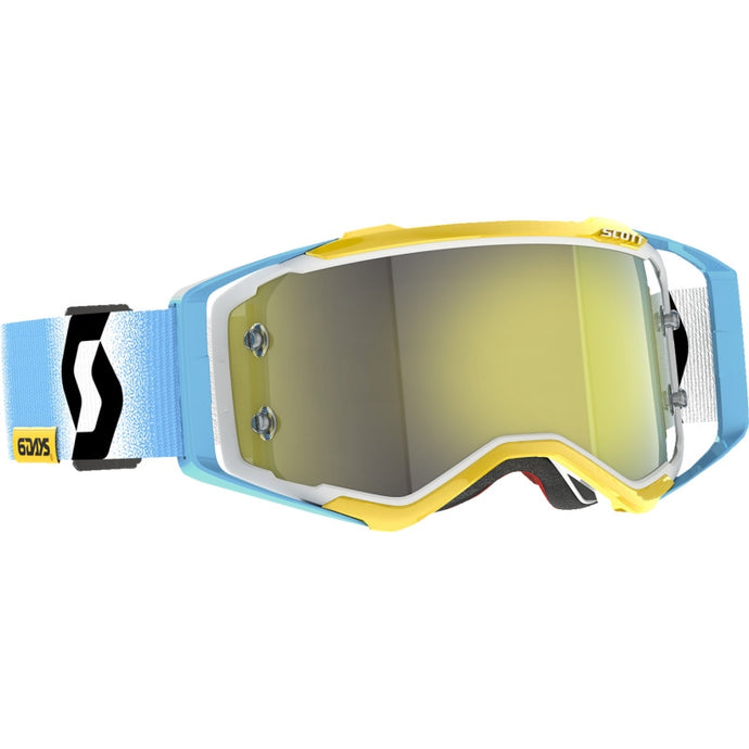 White/Blue / Yellow Chrome Works Lens