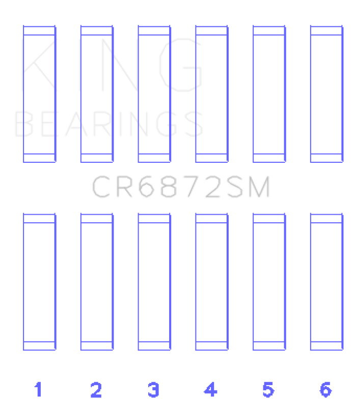 Load image into Gallery viewer, King Engine Bearings CR6872SM KING Connecting Rod Bearings
