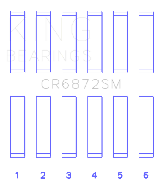 King Engine Bearings CR6872SM KING Connecting Rod Bearings