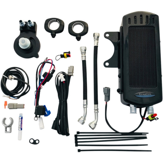Ultracool SMSP-1G Frame Mounted Oil Cooler Kit - Gloss Black
